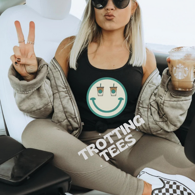 Coffee Smiles Tie Dye