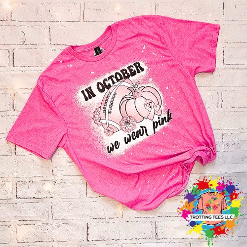 In October We Wear Pink (Football/Pumpkin)