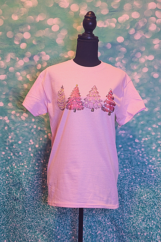 Pink Tree (Short Sleeve Pink)